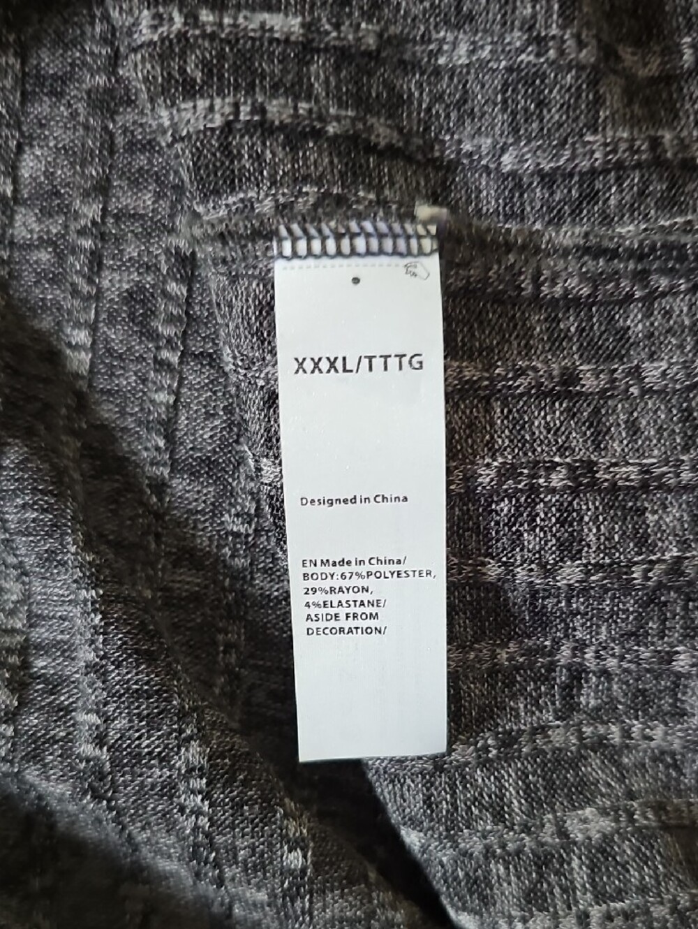 Men's Gray Ribbed Knit Sweater - Picture 2 of 2
